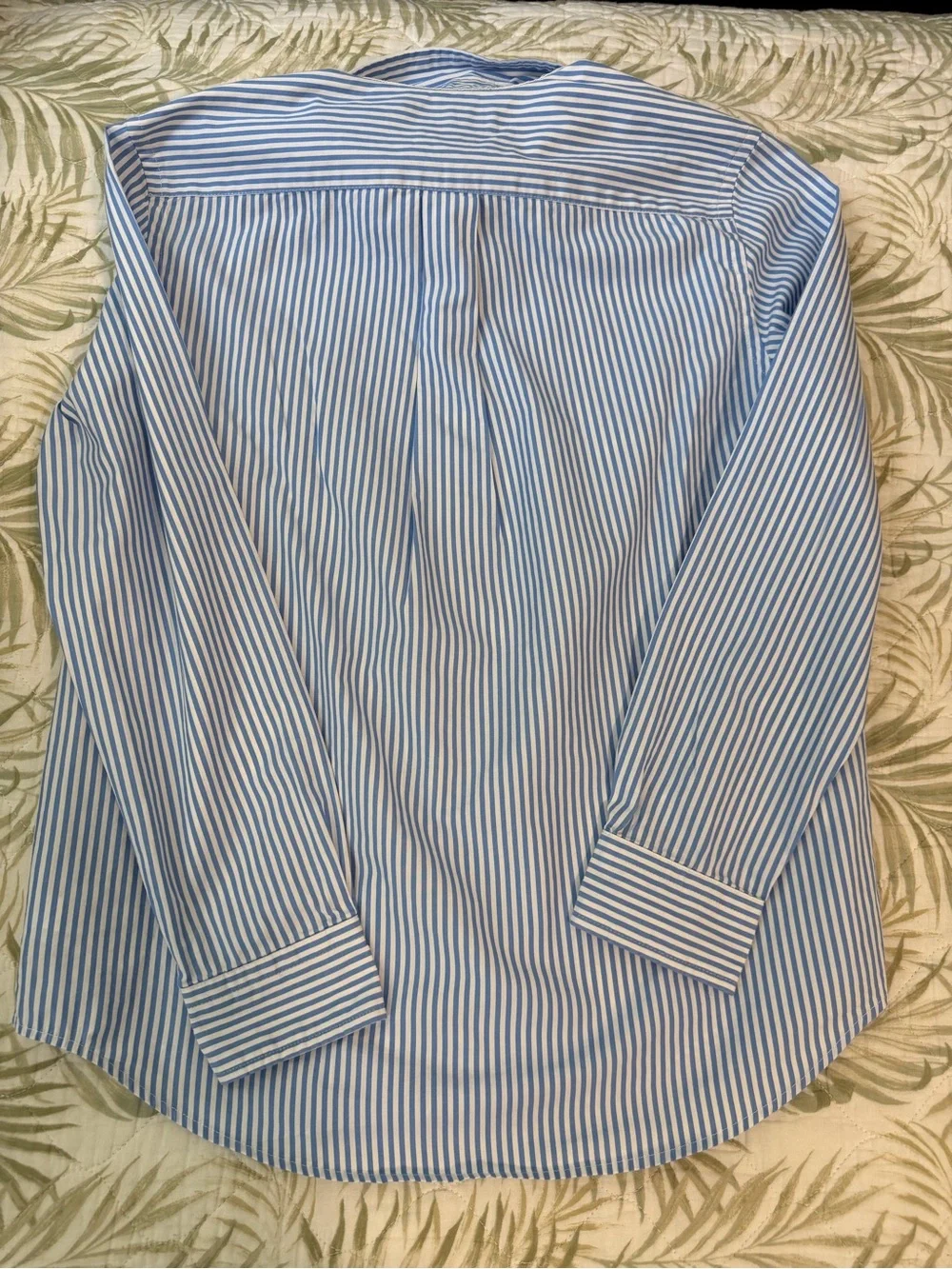 Kids Blue & White Stripe Button-Down Shirt